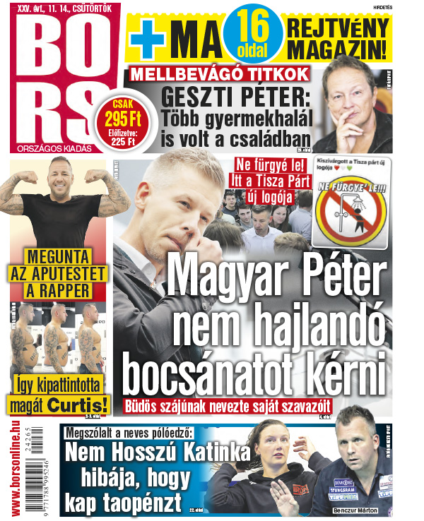 Lapszám: 2024.11.14. + magazin